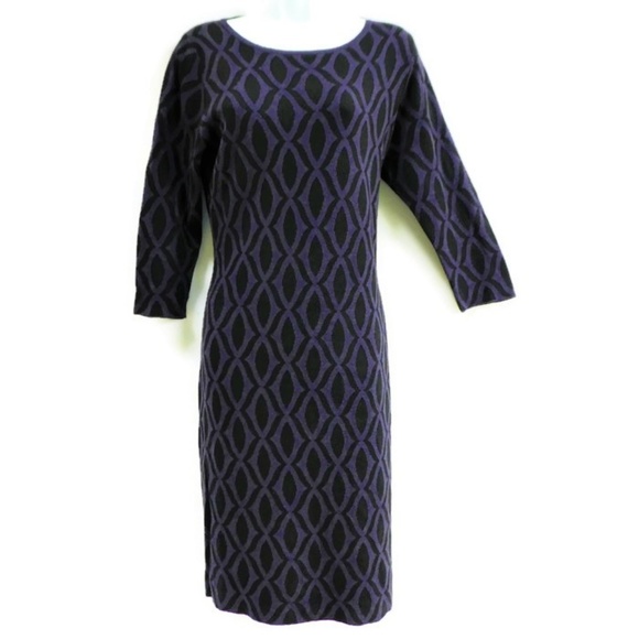 Boden Dresses & Skirts - Boden Sheath Dress Ikat Scoop Long Knit 10L